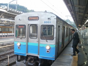 伊豆急下田行きの電車